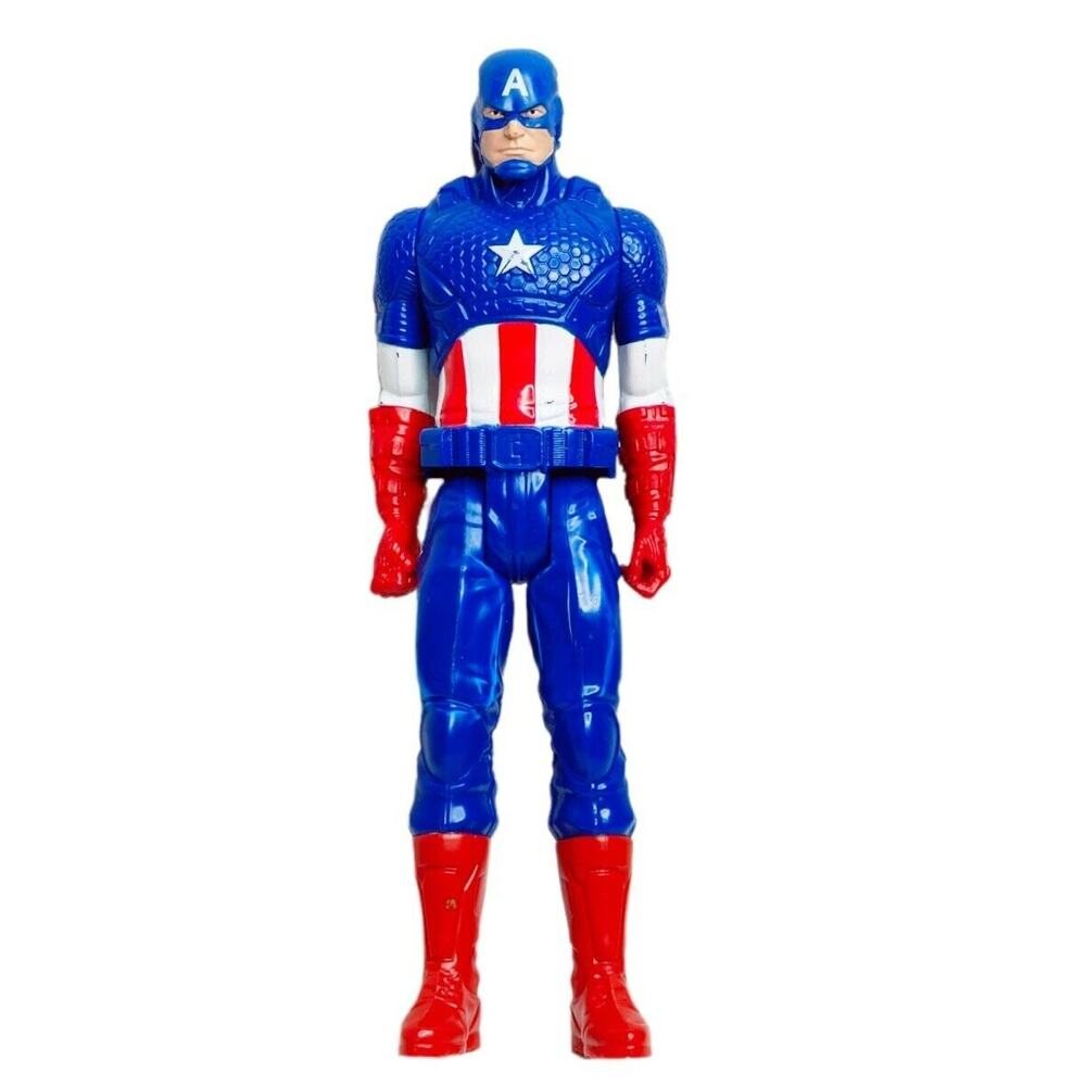 Captain America 12in Marvel Titan Hero Series Action Figure No Shield Loose